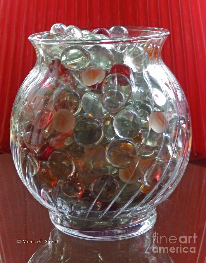 M Still Life Collection Glass Bead Glass Jar No. SLC29 Photograph by Monica C Stovall