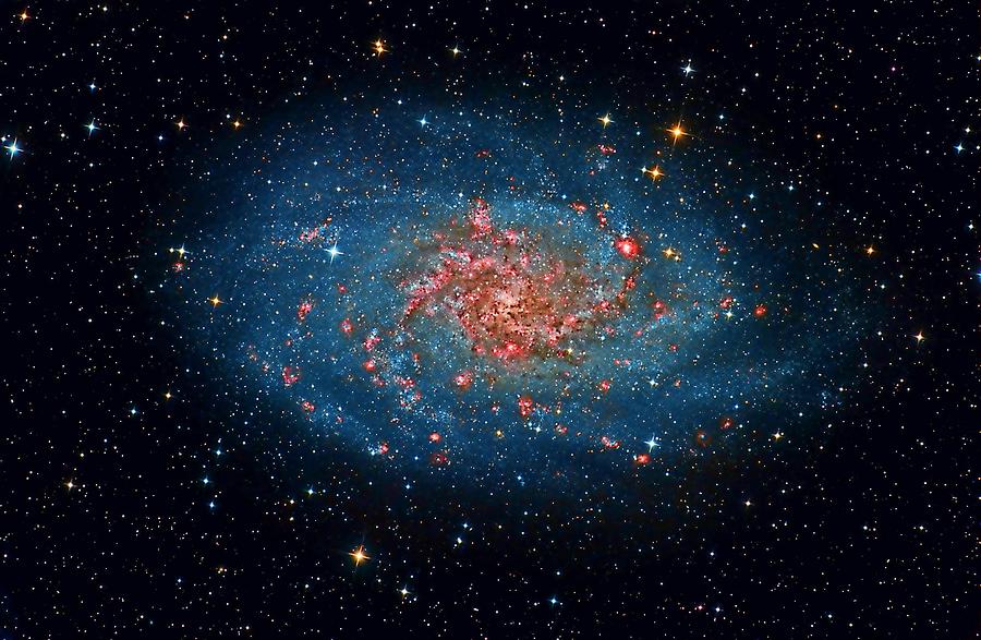 Fantasy Painting - M33 Spiral Galaxy by Celestial Images