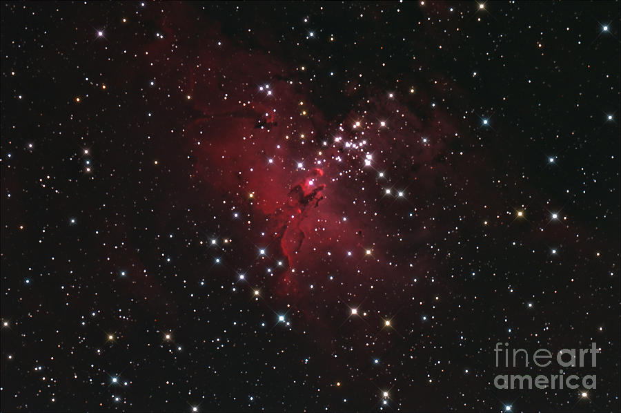 Space Photograph - M16 The Eagle Nebula In Serpens by John Chumack
