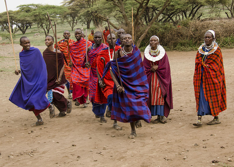 Maasai welcome Photograph by Gene Myers