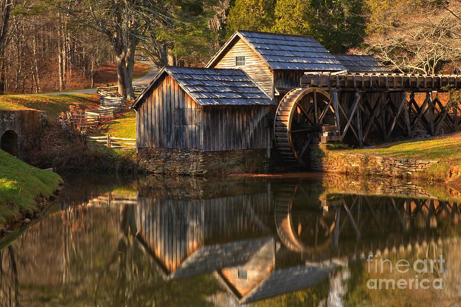 Mabry Mill Changing Of The Seasons Photograph by Adam Jewell