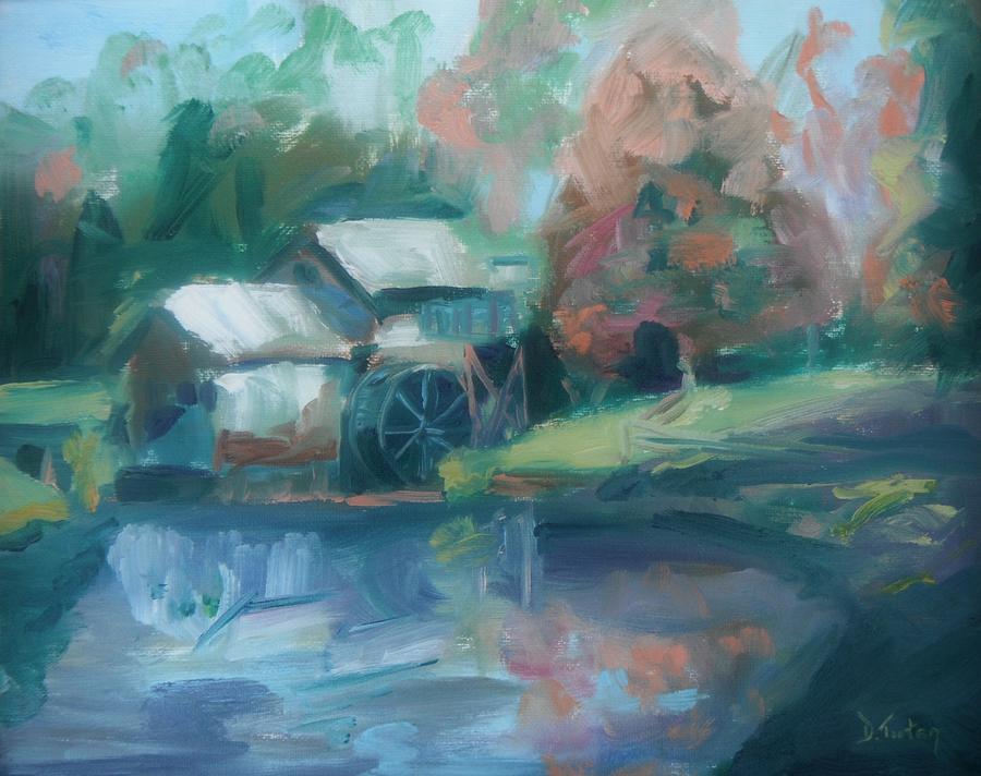 Mabry Mill Painting by Donna Tuten