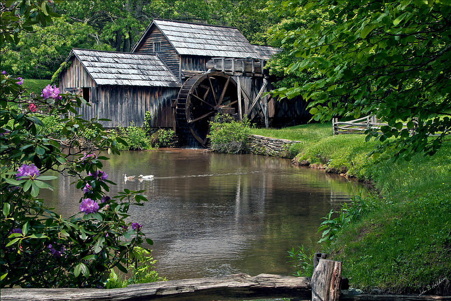 Mabry Mill in May Photograph by John Haldane