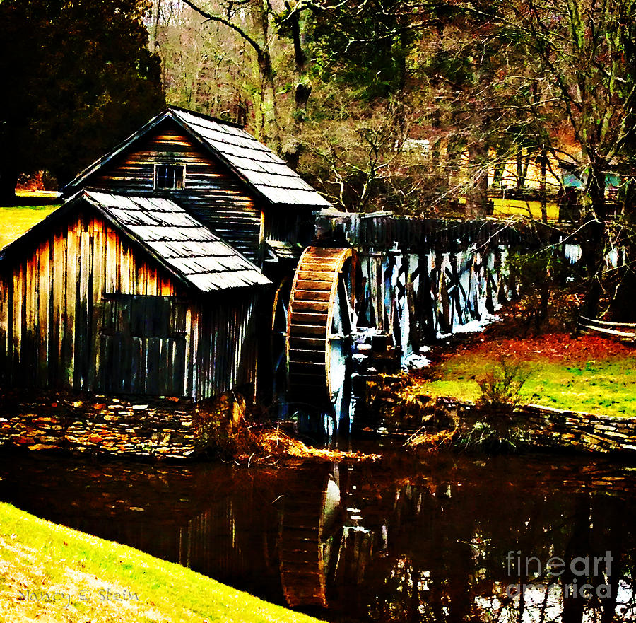 Mabry Mill On A Winters Day Photograph