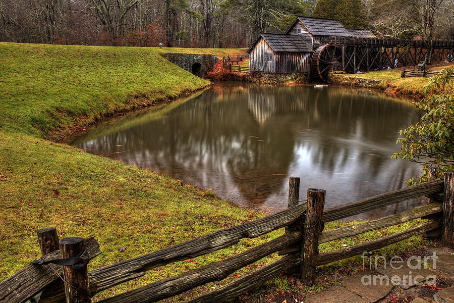 Mabry Mill Pond Photograph by Robert Loe
