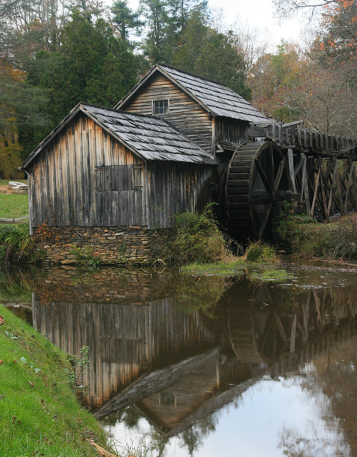 Mabry Mill Reflection Photograph by Scott Cunningham