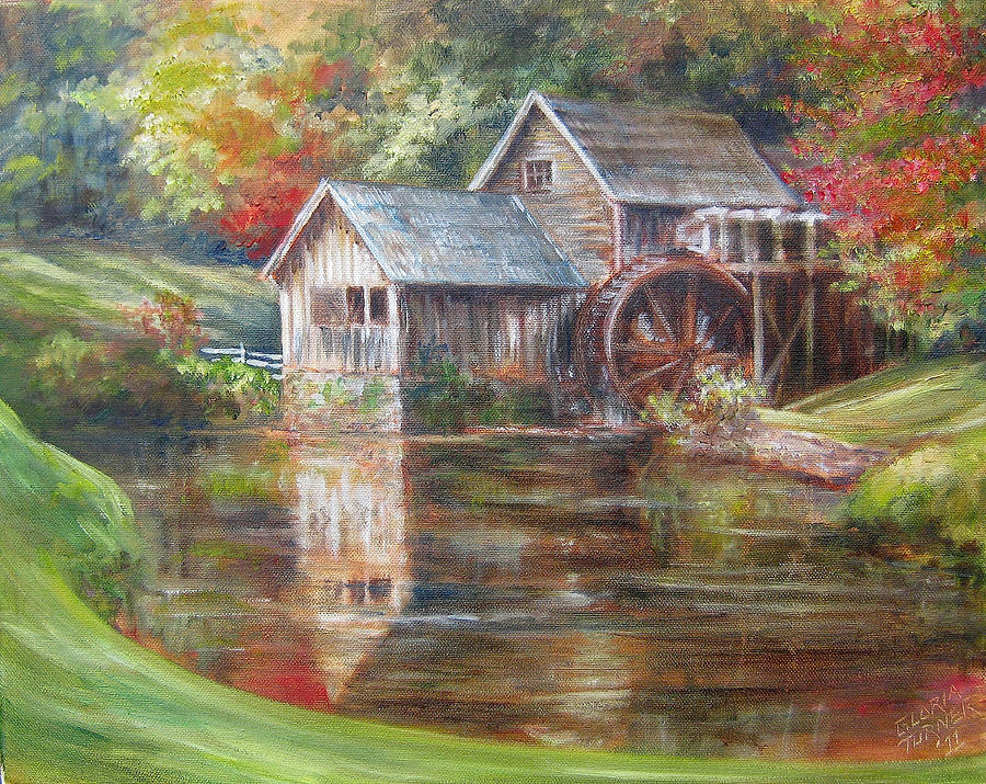 Mabry Mill Sold Painting by Gloria Turner