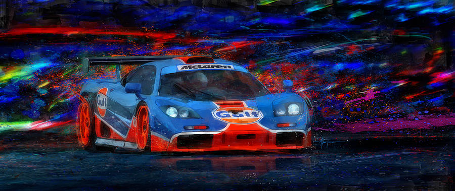 Motorsport Racing Painting - Mac And Gs by Alan Greene
