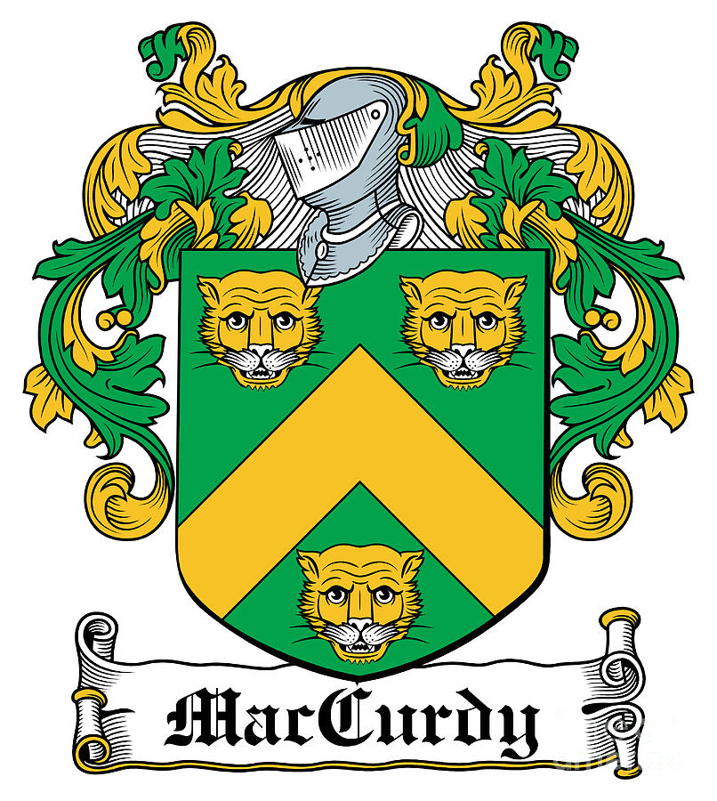 MacCurdy Coat of Arms Irish Digital Art by Heraldry - Fine Art America