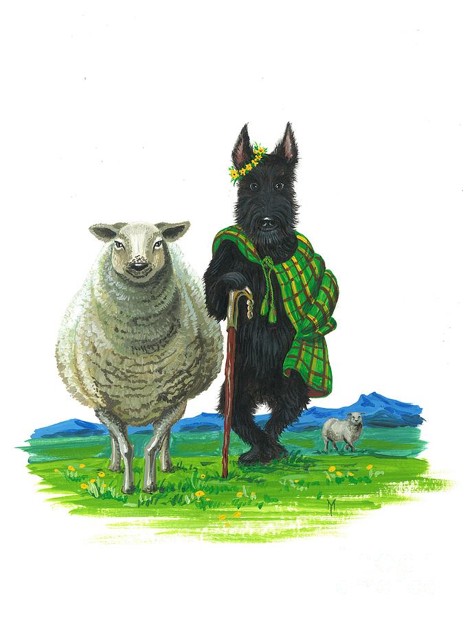MacDuff the Sheepherder Painting by Margaryta Yermolayeva