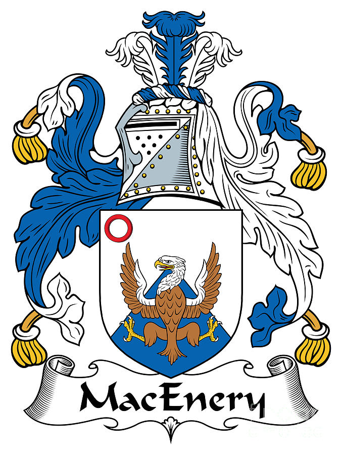 Irish Digital Art - MacEnery Coat of Arms Irish by Heraldry