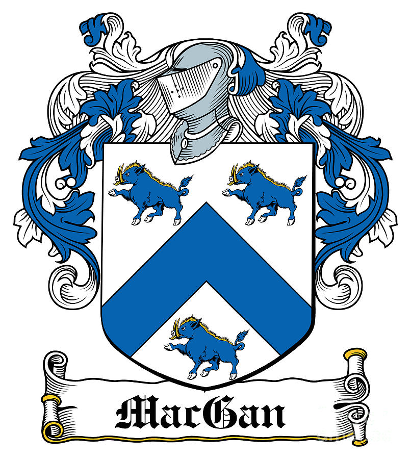 MacGan Coat of Arms Irish Digital Art by Heraldry - Fine Art America