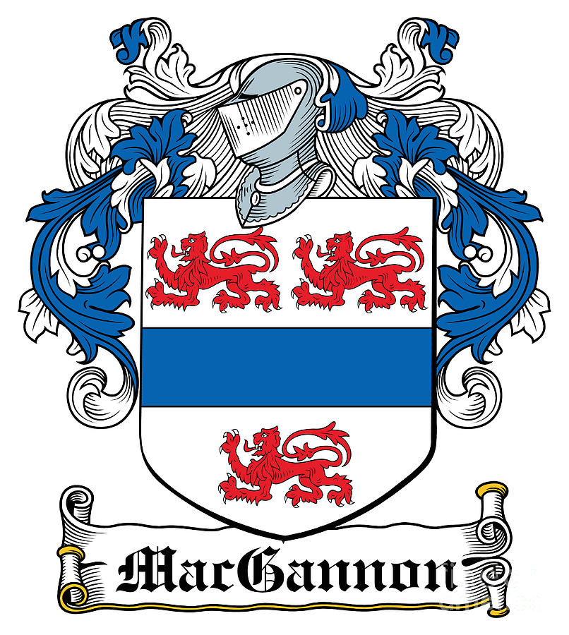 MacGannon Coat of Arms Irish Digital Art by Heraldry - Fine Art America