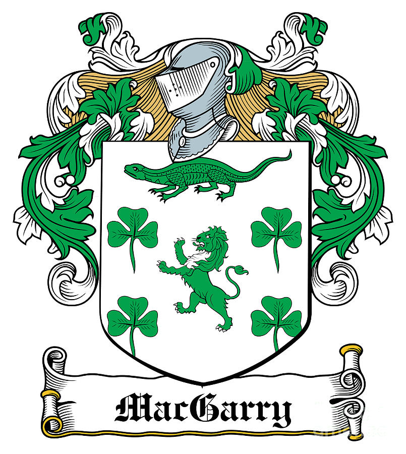 Irish Digital Art - MacGarry Coat of Arms Irish by Heraldry