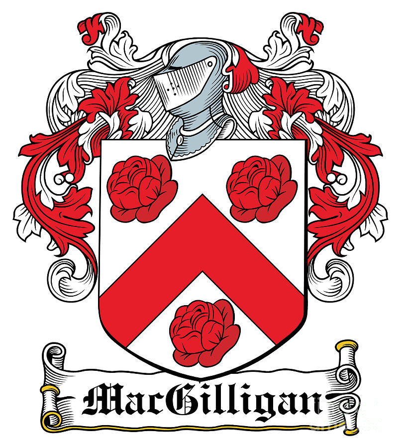 MacGilligan Coat of Arms Irish Digital Art by Heraldry | Fine Art America