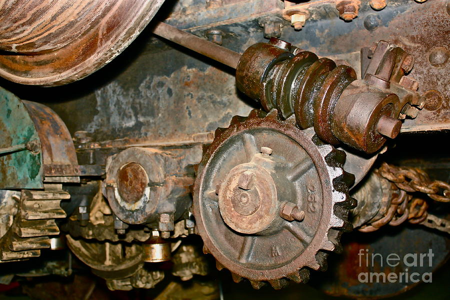 Machine Gears 2 Photograph by Linda Bianic