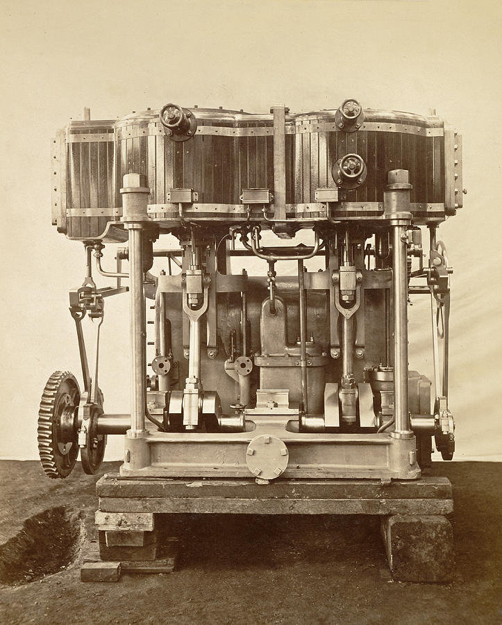 Machine Steam Engine, 1875 Photograph by Getty Research Institute
