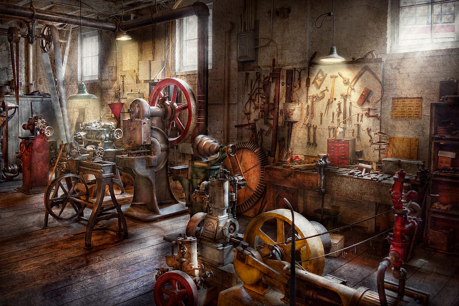 Machinist - A room full of memories  Photograph by Mike Savad