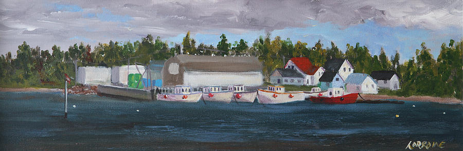 Boat Painting - Machons Point by Lorraine Vatcher