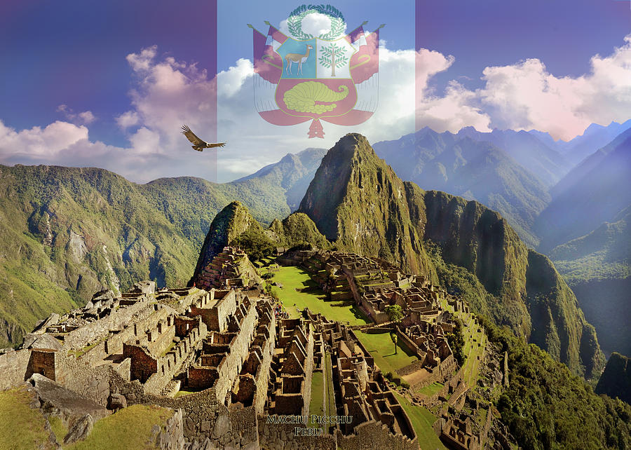 Machu Picchu Painting by MGL Meiklejohn Graphics Licensing