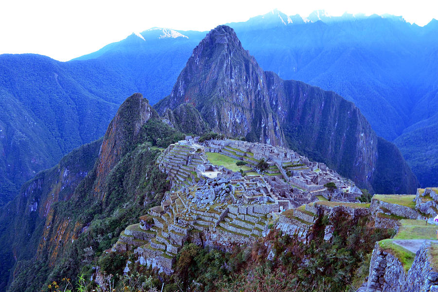 Mountain Photograph - Machu Picchu at Dawn by Ashley Fortier