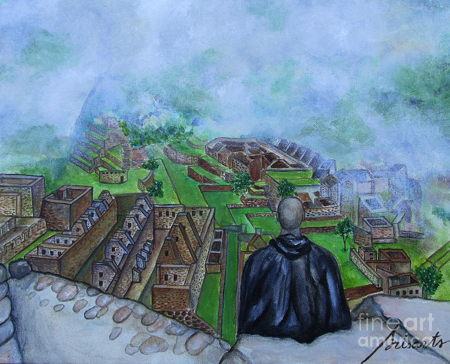 Machu Picchu Peru Painting by Pristine Cartera Turkus