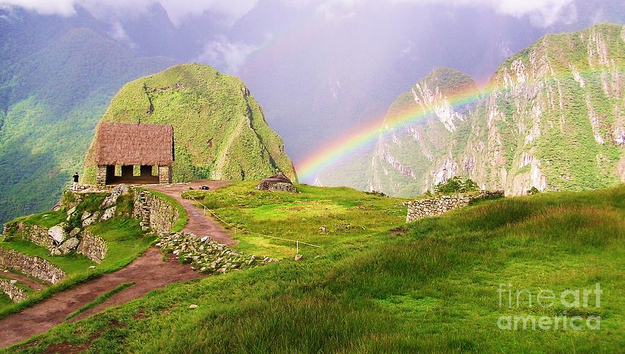 Machu Picchu Rainbow Photograph by Michele Penner