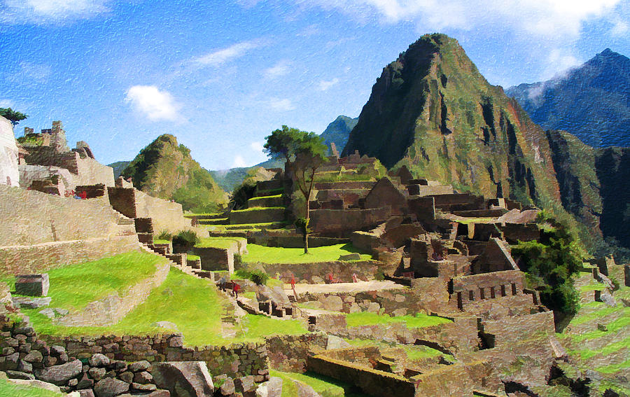 Machu Picchu Textured Photograph by Chris Thaxter