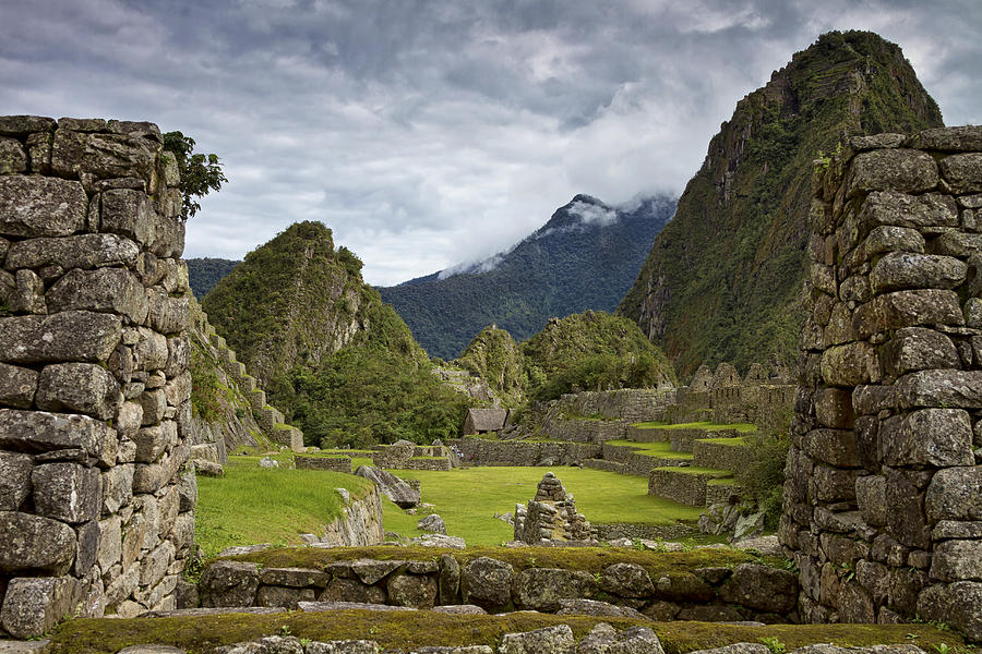 Machu Picchu Photograph - Machu Picchu through the roof by Kim Andelkovic