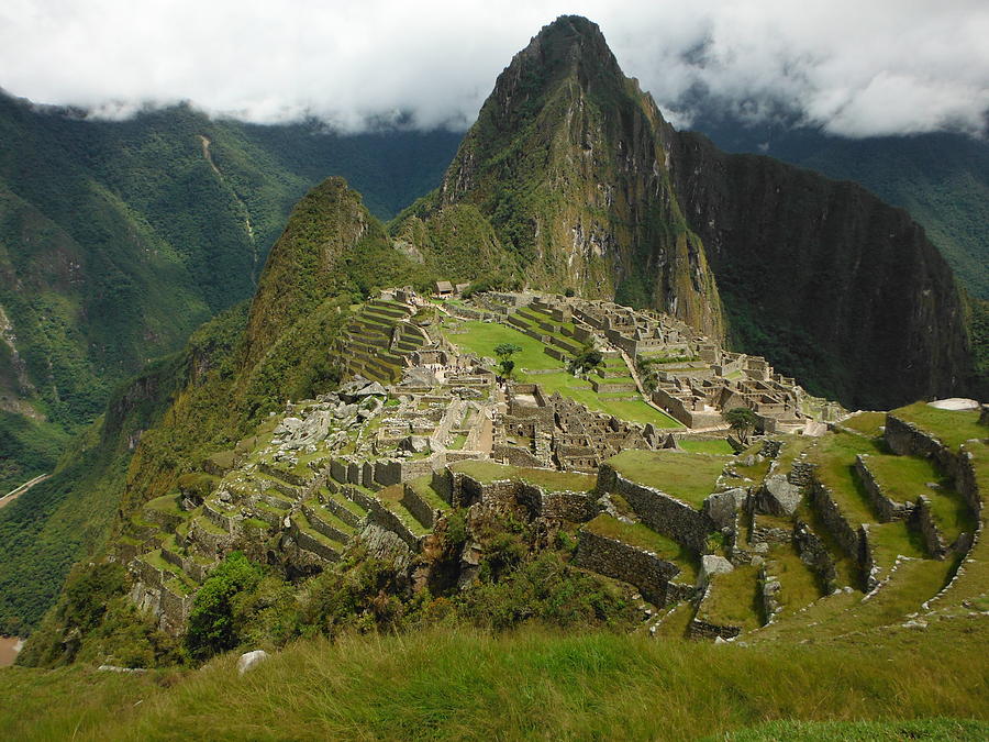 Architecture Photograph - Machupiccu - Machu Picchu Lost city of the Incas by April Antonia