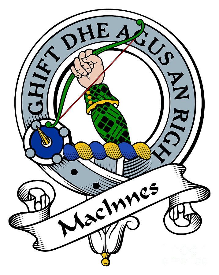 MacInnes Clan Badge Digital Art by Heraldry - Pixels