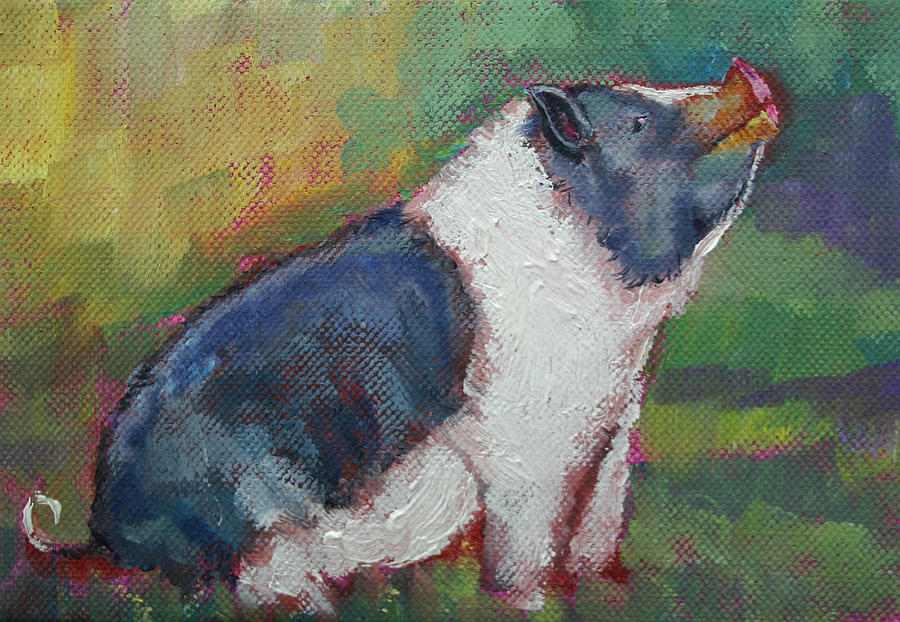 Mack The Pig Painting by Carol Jo Smidt