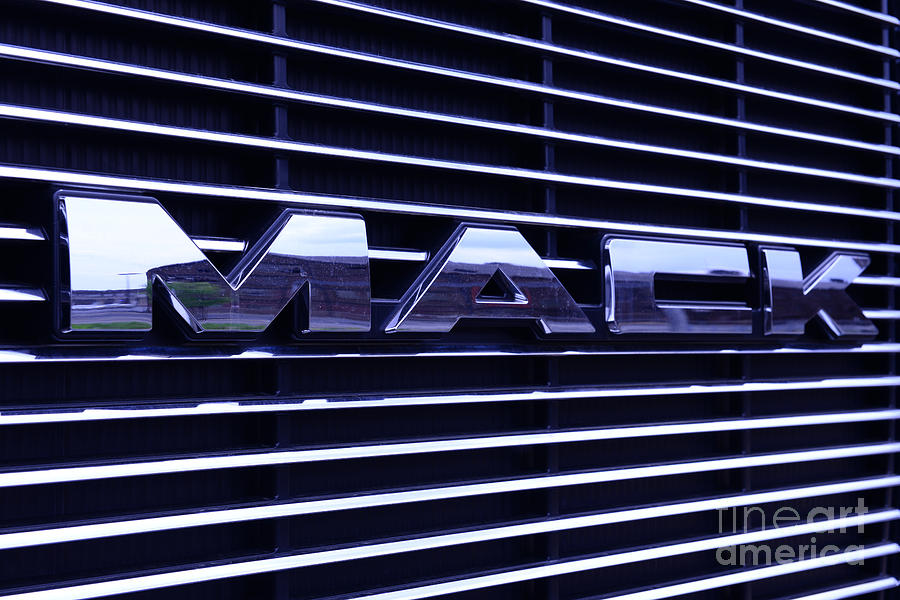 Transportation Photograph - Mack Truck Grill by Paul Ward