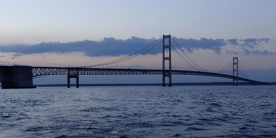 Mackinac Bridge at Eventide Photograph by Keith Stokes