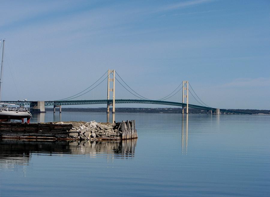 Mackinaw Reflections Photograph by Keith Stokes