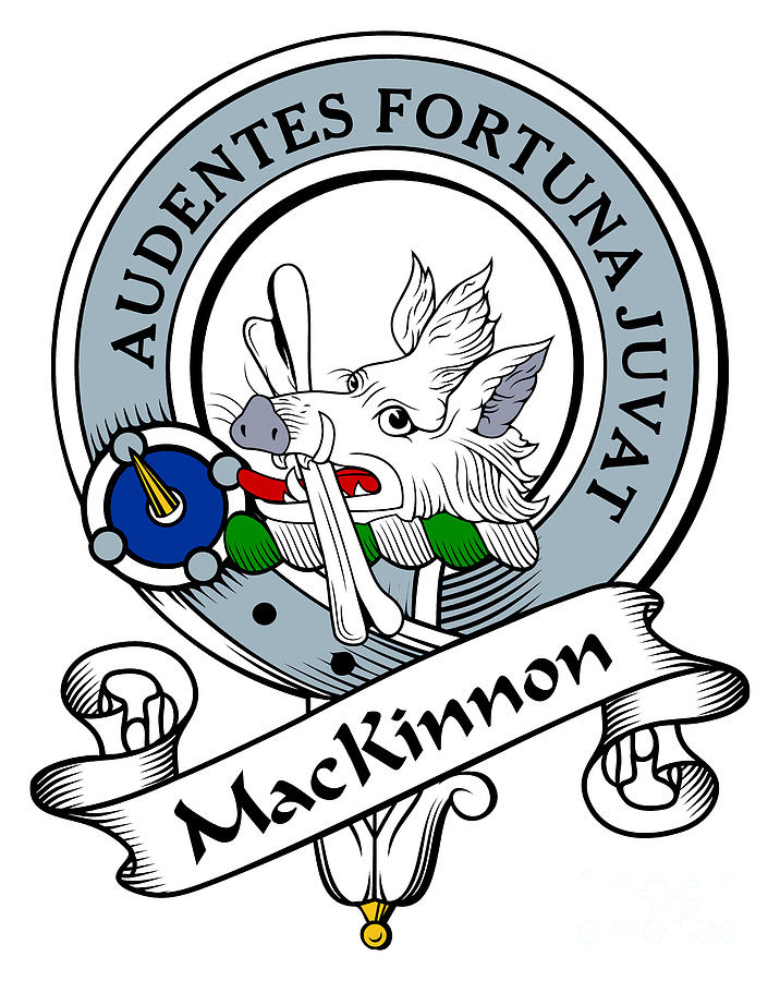 MacKinnon Clan Badge Digital Art by Heraldry Pixels