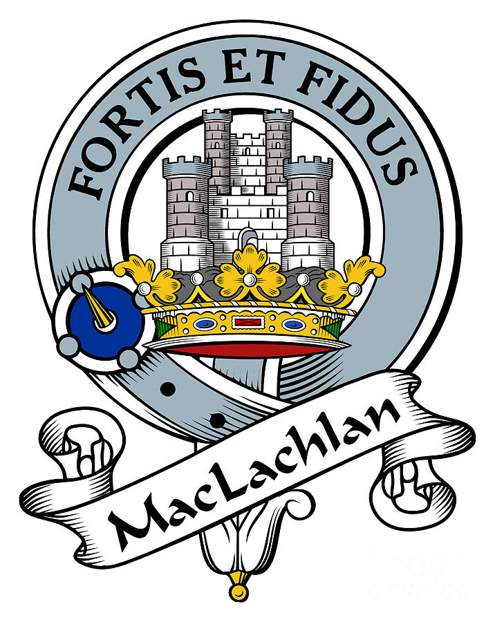 Maclachlan Clan Badge Drawing by Heraldry