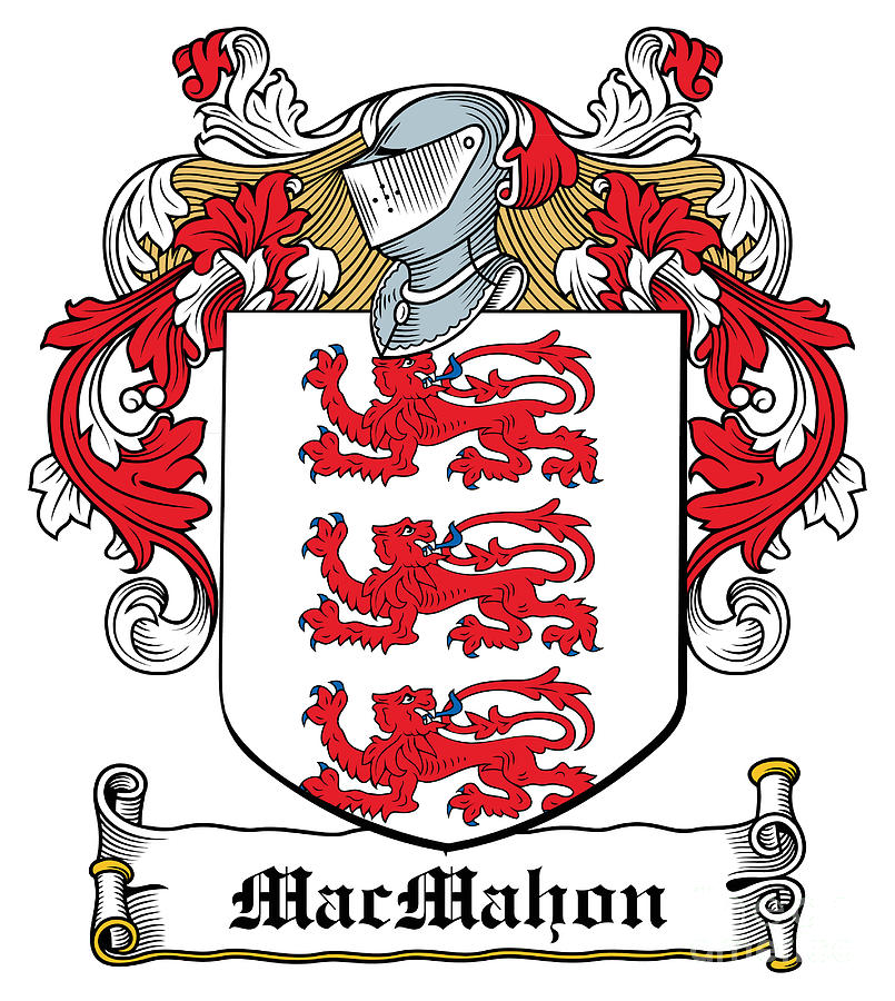 MacMahon Coat of Arms Clare Ireland Digital Art by Heraldry - Fine Art ...