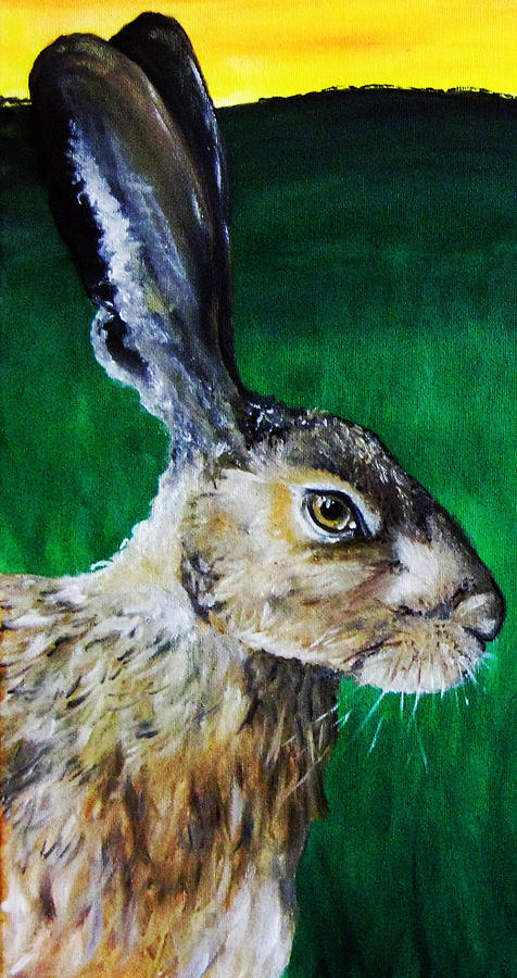 Rabbit Painting - Mad as a March Hare by Stacey Clarke