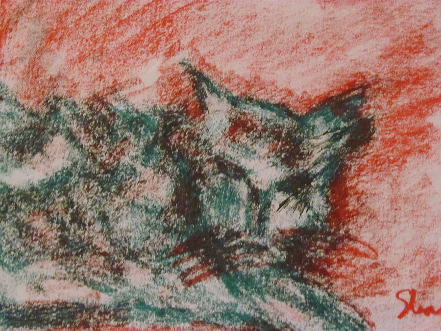 Mad Cat Painting