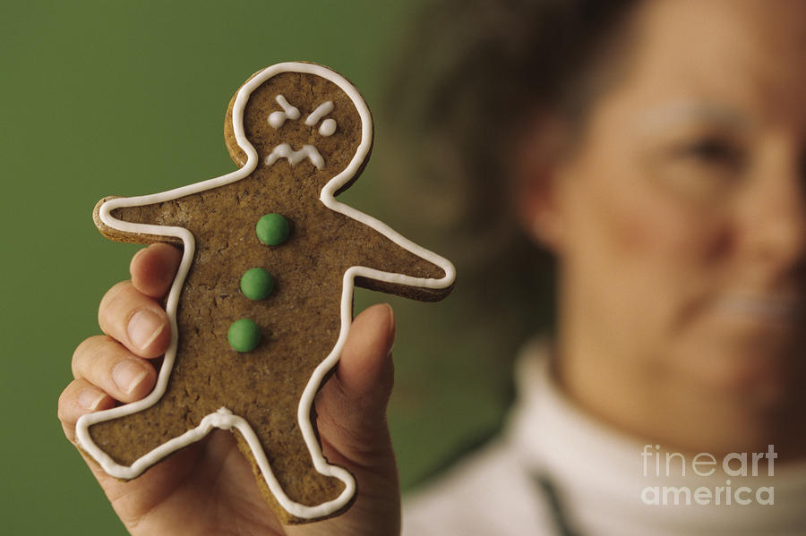 Mad Gingerbread Cookie with Woman Photograph by Jim Corwin