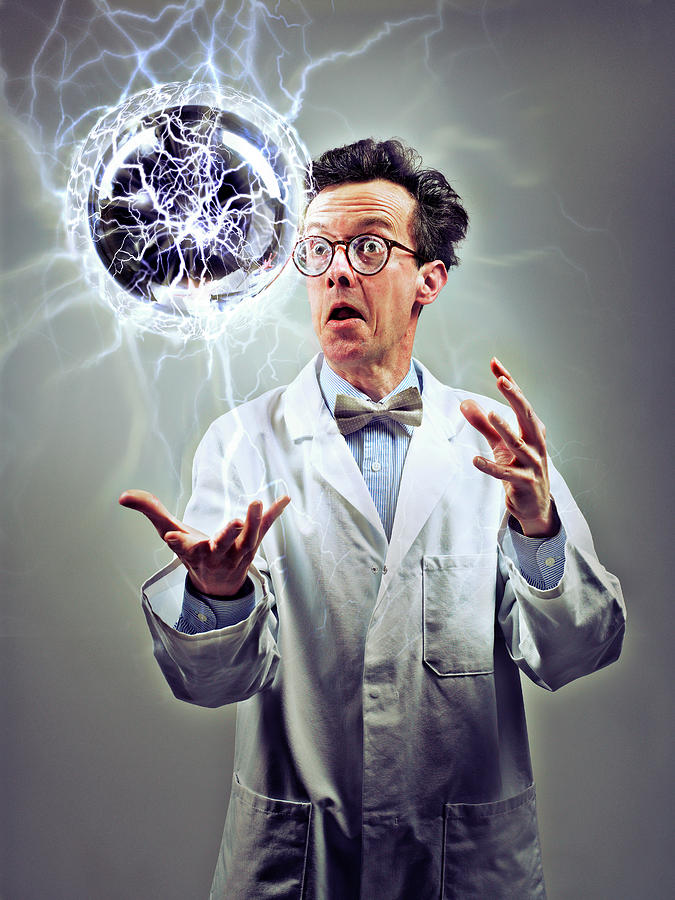 Mad Scientist Photograph by Coneyl Jay/science Photo Library