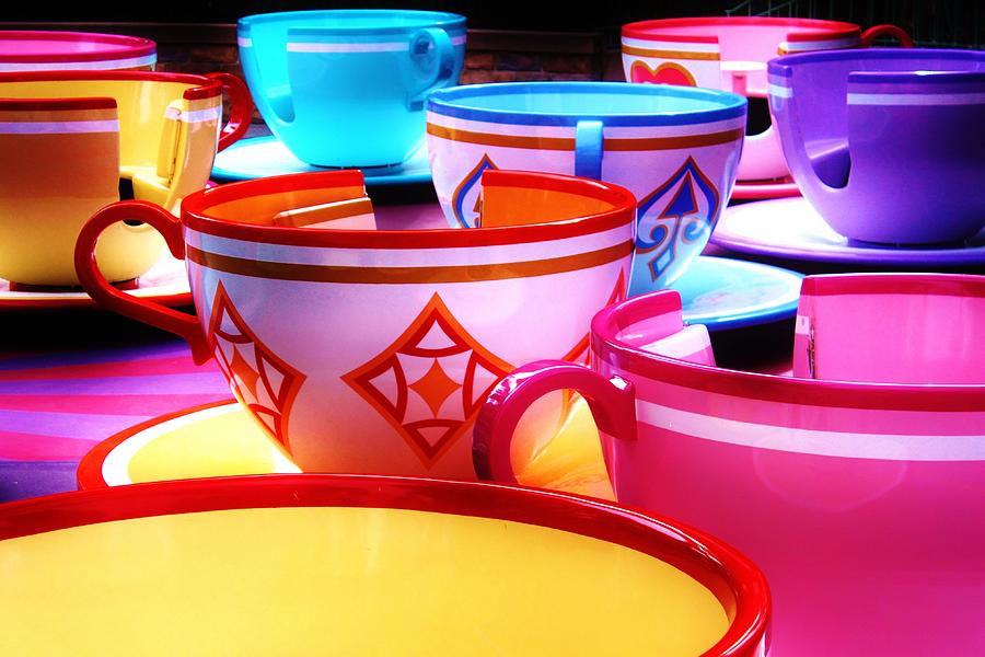 Tea Cup Photograph - Mad Tea Party by Benjamin Yeager