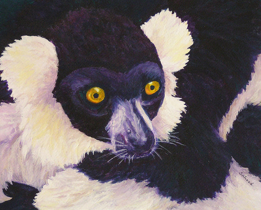 Wildlife Painting - Madagascan Magic by Margaret Saheed