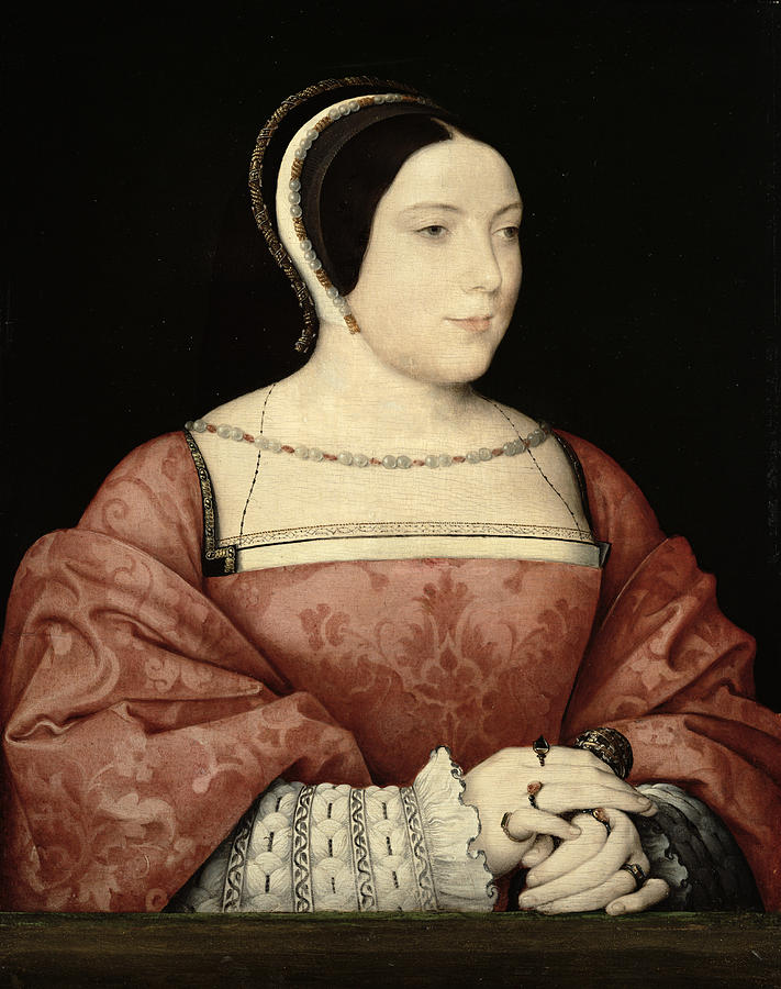 Madame De Canaples, C.1525 Oil On Panel Photograph by Jean Clouet or Cloet