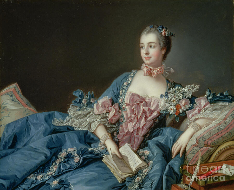 Madame De Pompadour Painting - Madame De Pompadour 5 by Francois Boucher Madame De Pompadour Painting - Madame De Pompadour 5 by Francois Boucher