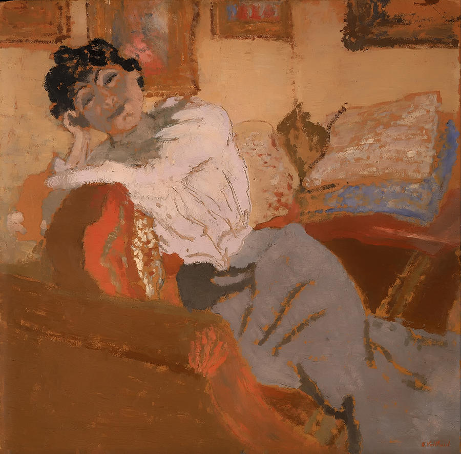Vintage Painting - Madame Hessel on the Sofa by Mountain Dreams