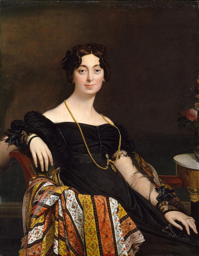 Madame Jacques-Louis Leblanc. Francoise Poncelle Painting by Jean-Auguste-Dominique Ingres