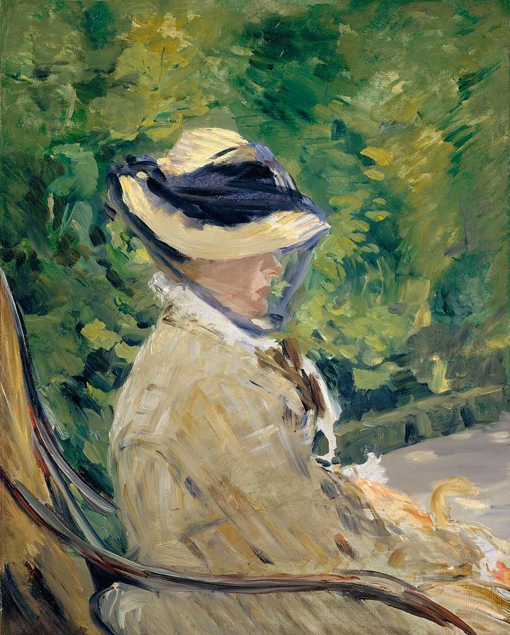 Edouard Manet Painting - Madame Manet at Bellevue by Edouard Manet