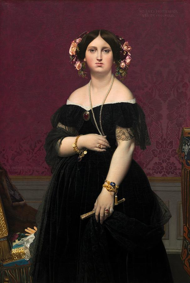 1851 Painting - Madame Moitessier by Jean-Auguste-Dominique Ingres